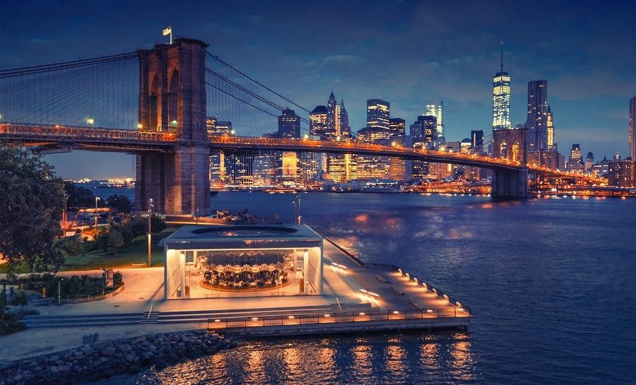 Vue de Manhattan de nuit